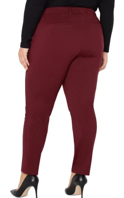 Trousers|Pants-Liverpool Los Angeles KELSEY TROUSER SUPER STRETCH Bordeaux