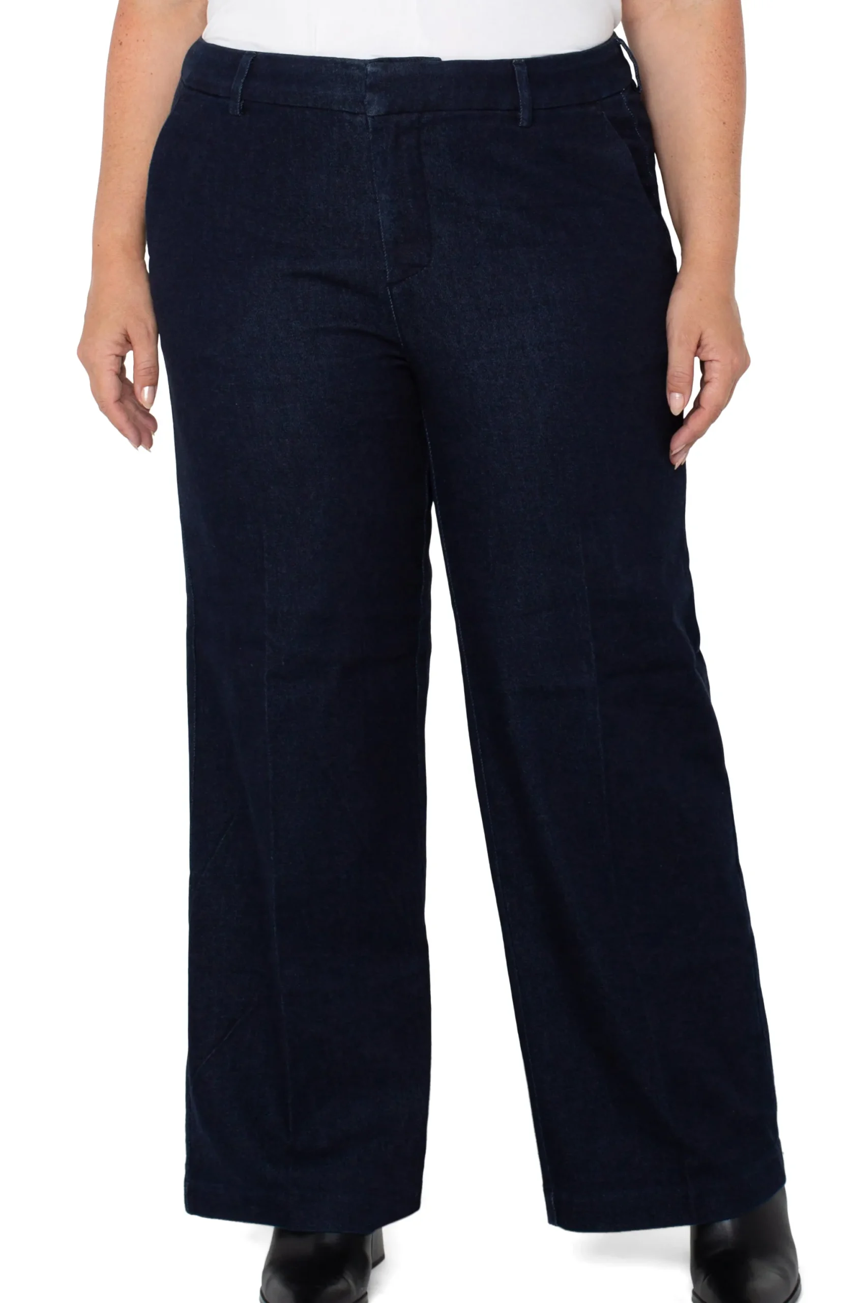 Jeans-Liverpool Los Angeles KELSEY WIDE LEG TROUSER Indigorinse
