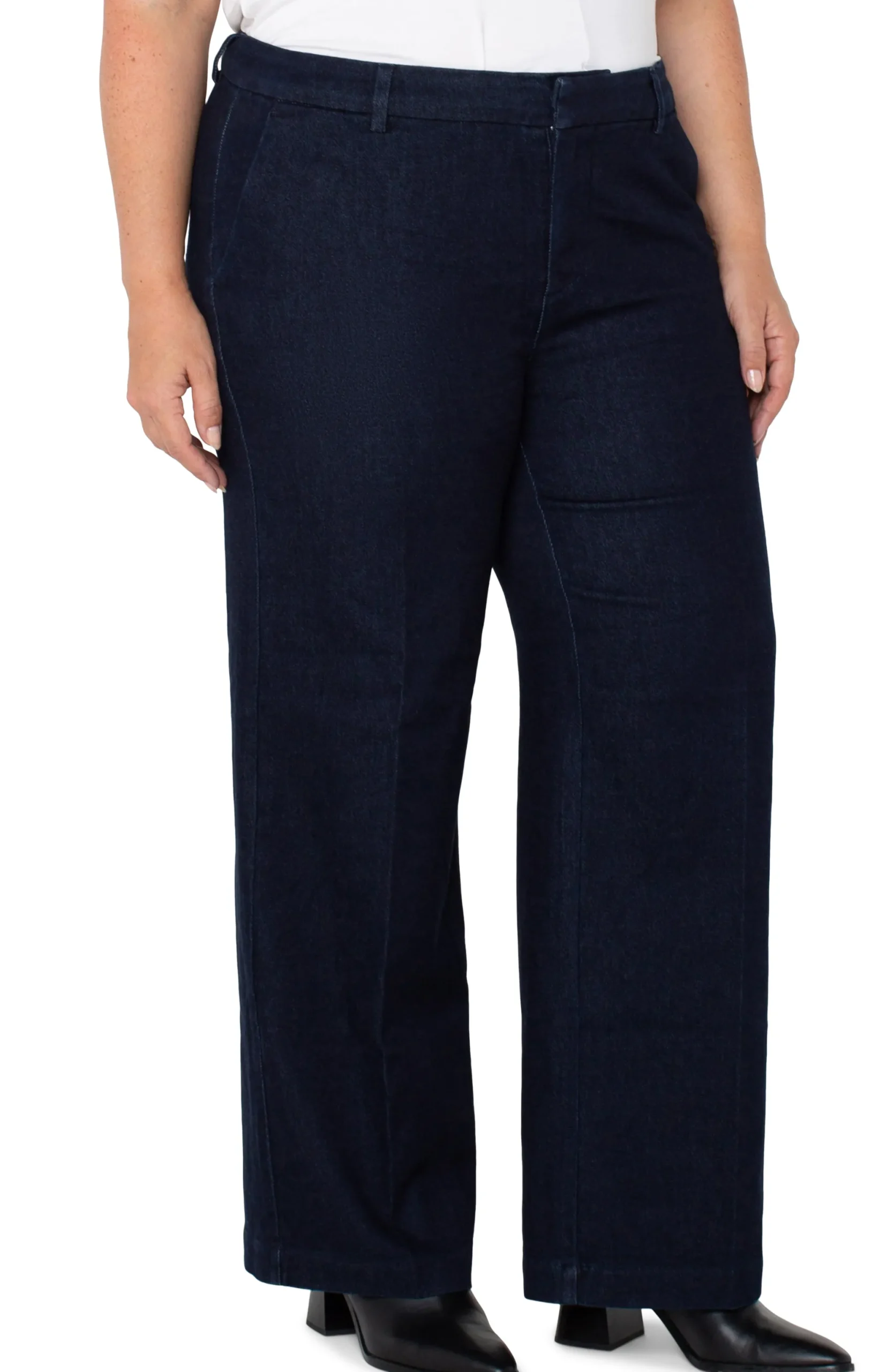 Jeans-Liverpool Los Angeles KELSEY WIDE LEG TROUSER Indigorinse