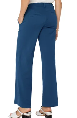 Pants|Trousers-Liverpool Los Angeles KELSEY WIDE LEG TROUSER Goddessblue