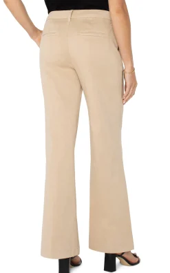 Pants|Trousers-Liverpool Los Angeles KELSEY WIDE LEG TROUSER Cappuccino