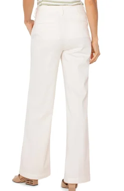 Pants|Trousers-Liverpool Los Angeles KELSEY WIDE LEG TROUSER Bone