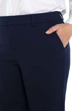 Pants-Liverpool Los Angeles KELSEY WIDE LEG TROUSER Cadetblue