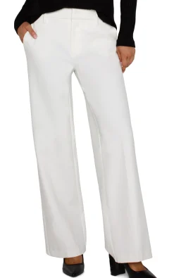 Trousers-Liverpool Los Angeles KELSEY WIDE LEG TROUSER Vintagewhite