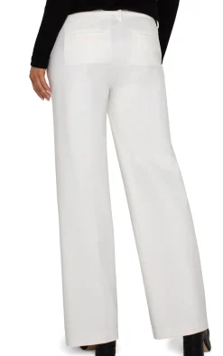Trousers-Liverpool Los Angeles KELSEY WIDE LEG TROUSER Vintagewhite