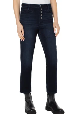 Jeans|Straight-Liverpool Los Angeles KENNEDY CROP HI-RISE WITH EXPOSED BUTTON FLY Piedmont