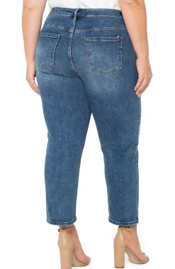 Jeans-Liverpool Los Angeles KENNEDY CROP STRAIGHT Mcallaster