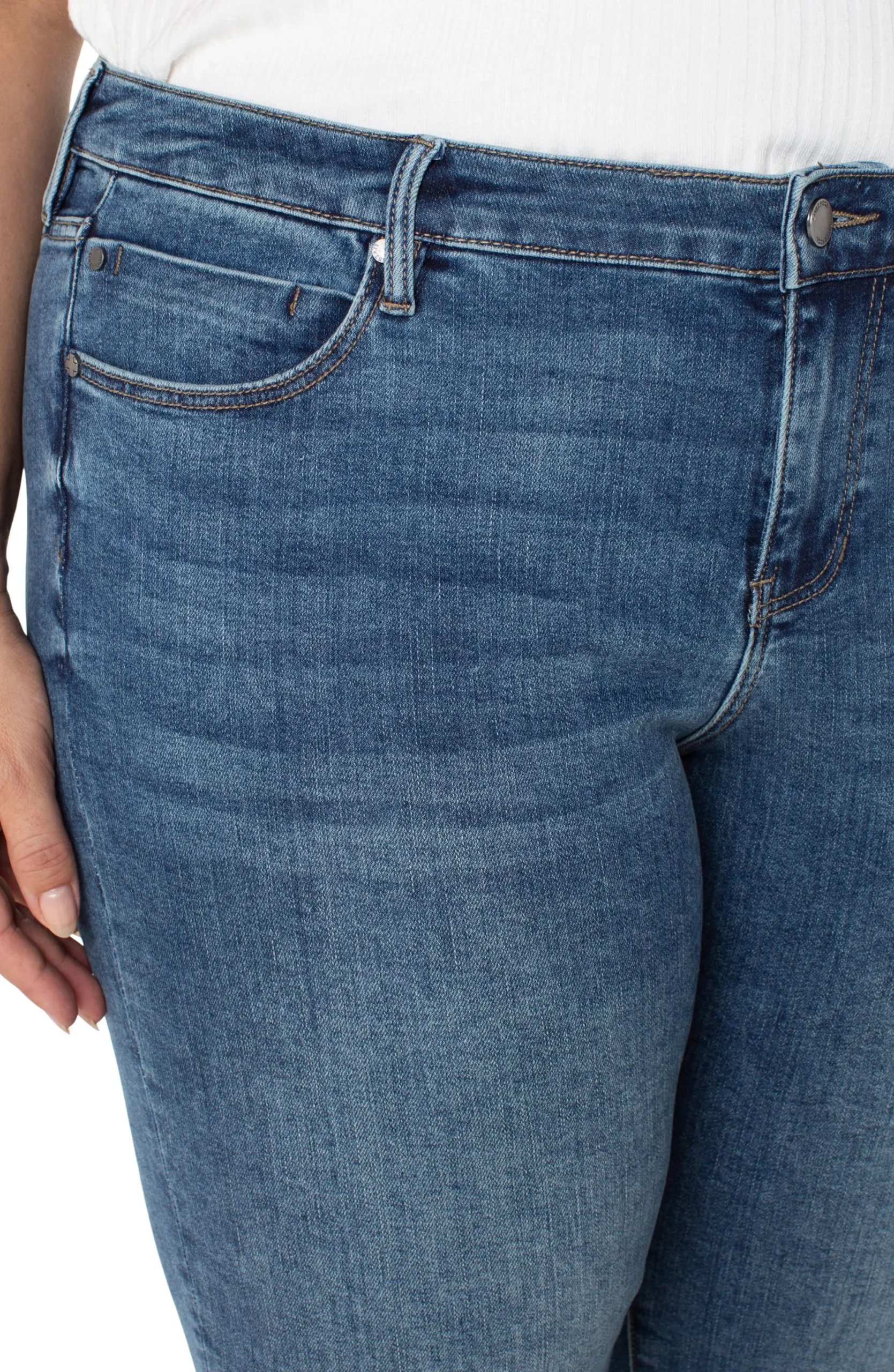 Jeans-Liverpool Los Angeles KENNEDY CROP STRAIGHT Mcallaster