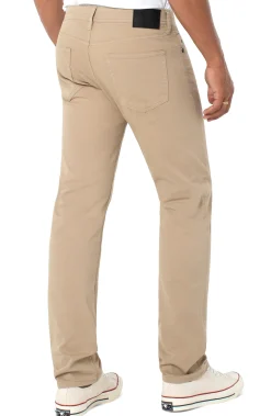 Colored Twills|Color Denim-Liverpool Los Angeles KINGSTON MODERN STRAIGHT PEACHED COLORED TWILL Khaki