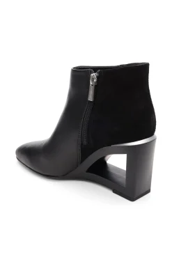 Boots|Wedges & Espadrilles-Liverpool Los Angeles LAX BOOTIE WITH CHOP OUT WEDGE Black