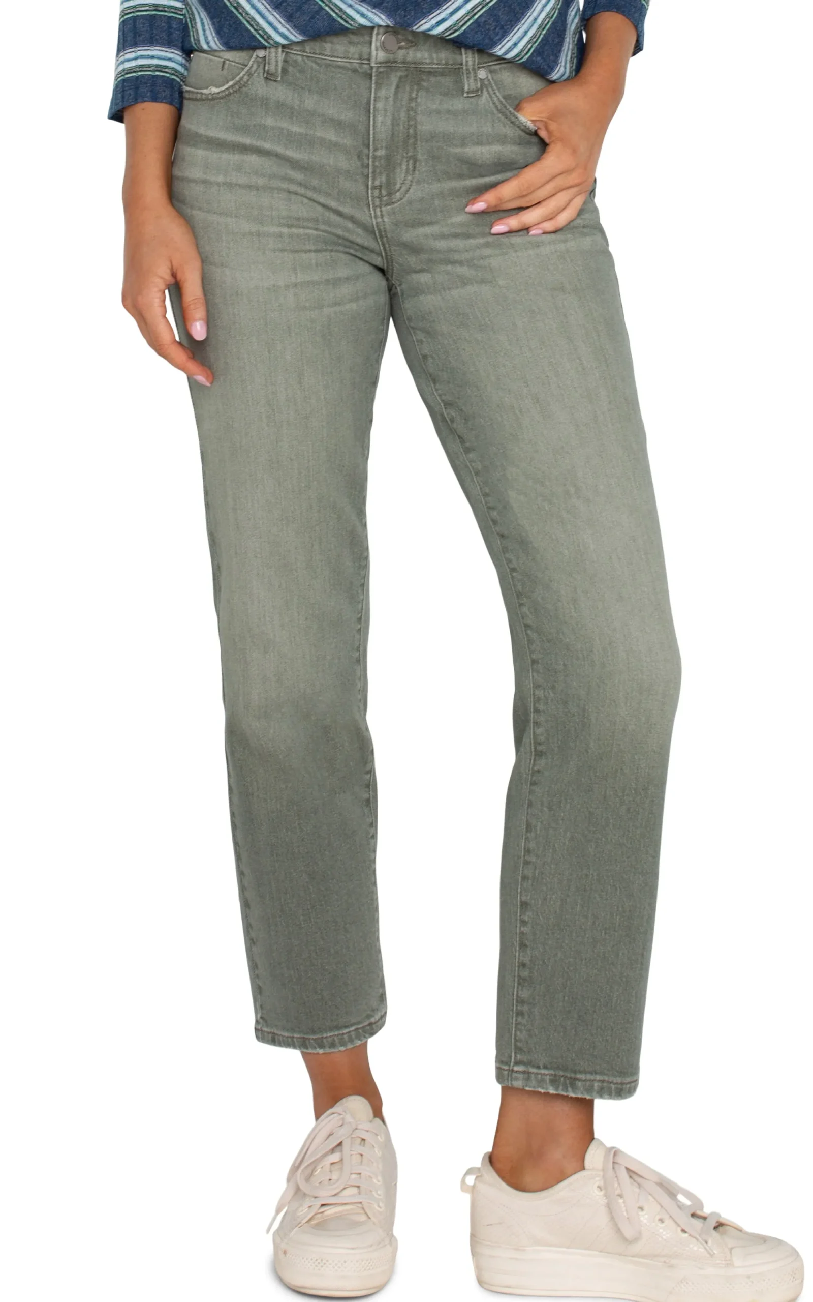 Jeans|Slim-Liverpool Los Angeles LIV NON-SKINNY SKINNY ECO Vintagegreen