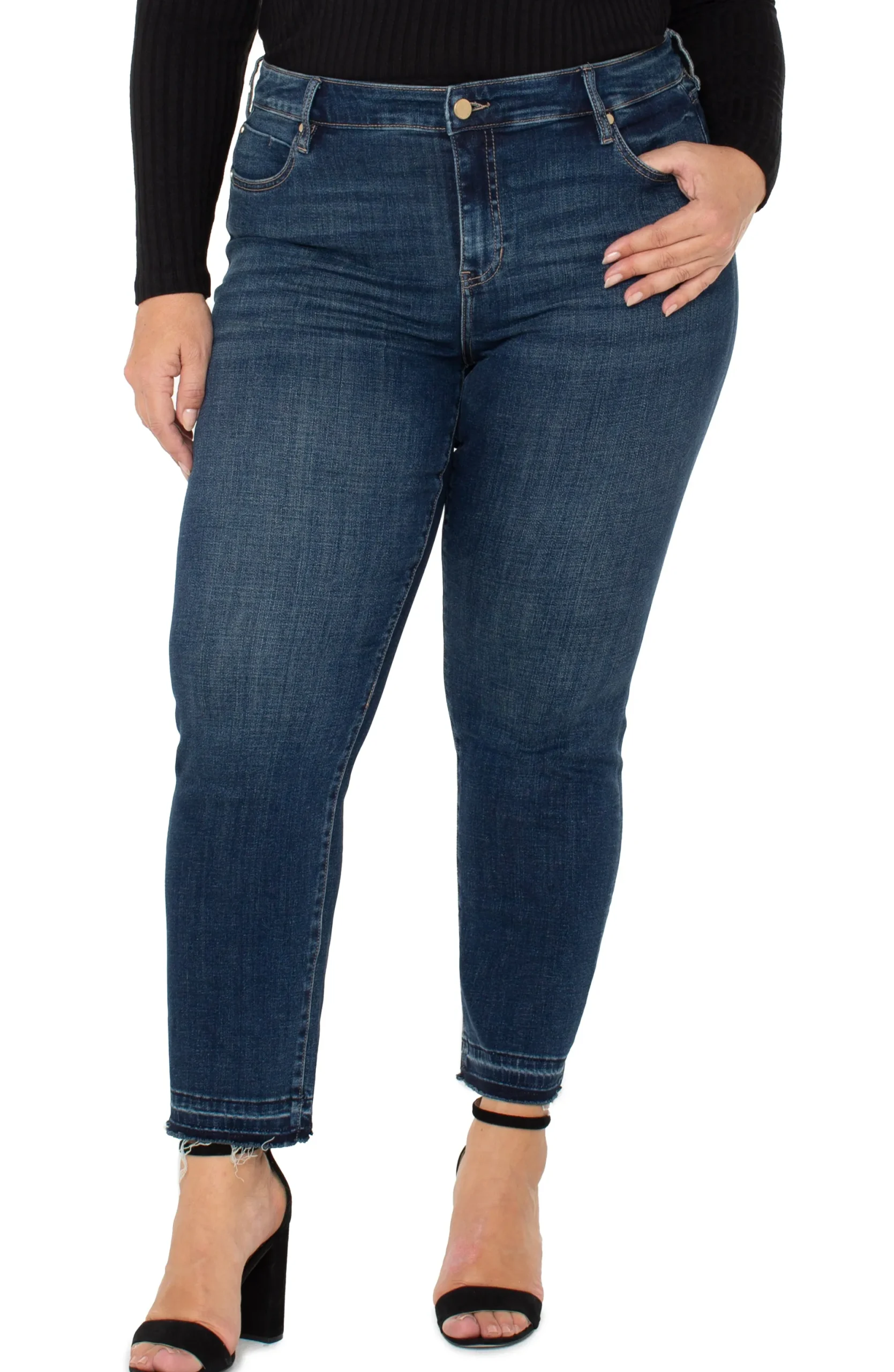 Jeans-Liverpool Los Angeles LIV NON-SKINNY SKINNY WITH LET DOWN HEM Albany