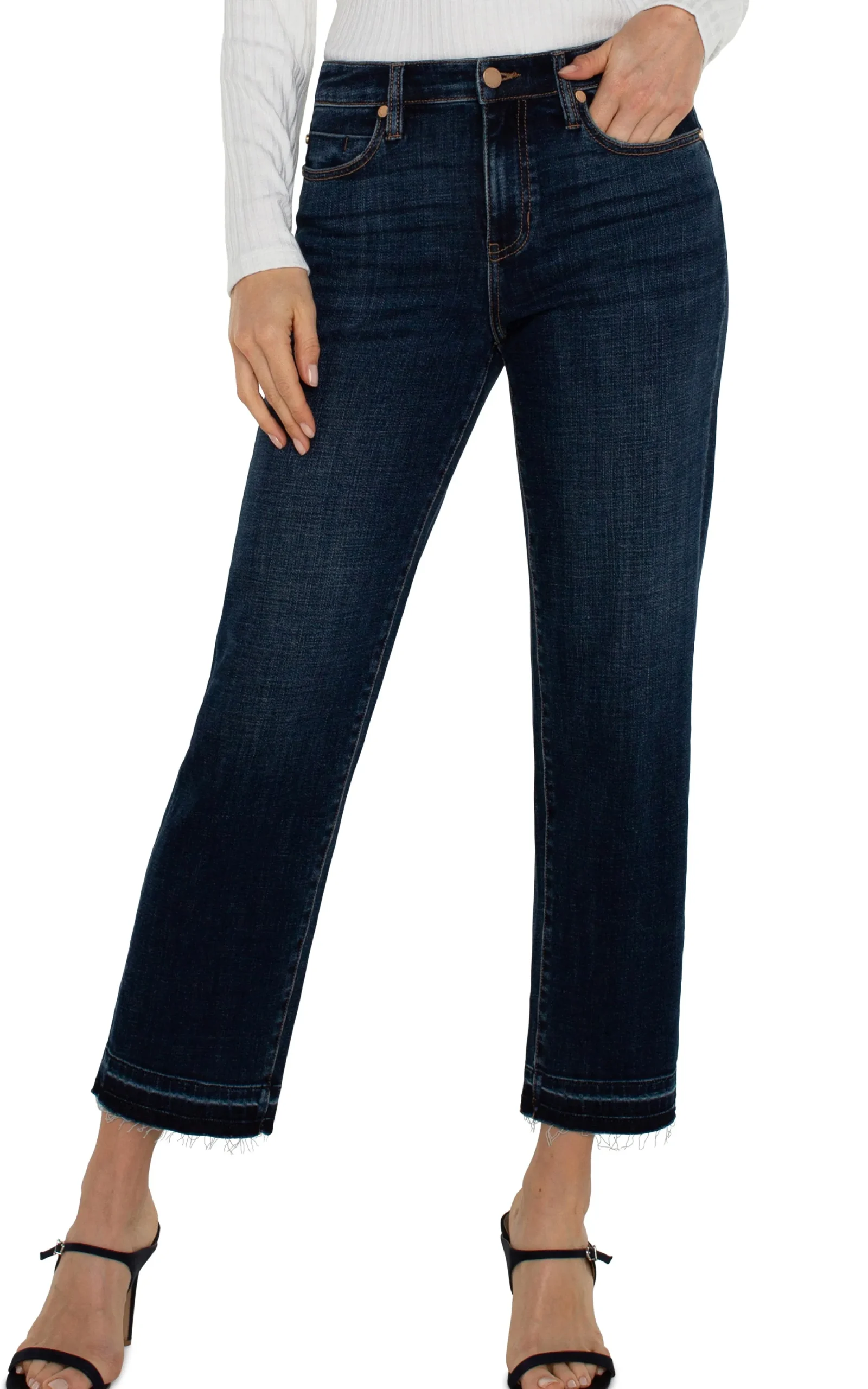 Jeans|Slim-Liverpool Los Angeles LIV NON-SKINNY SKINNY WITH LET DOWN HEM - ECO Albany