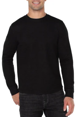 Shirts-Liverpool Los Angeles LONG SLEEVE CREW NECK Black