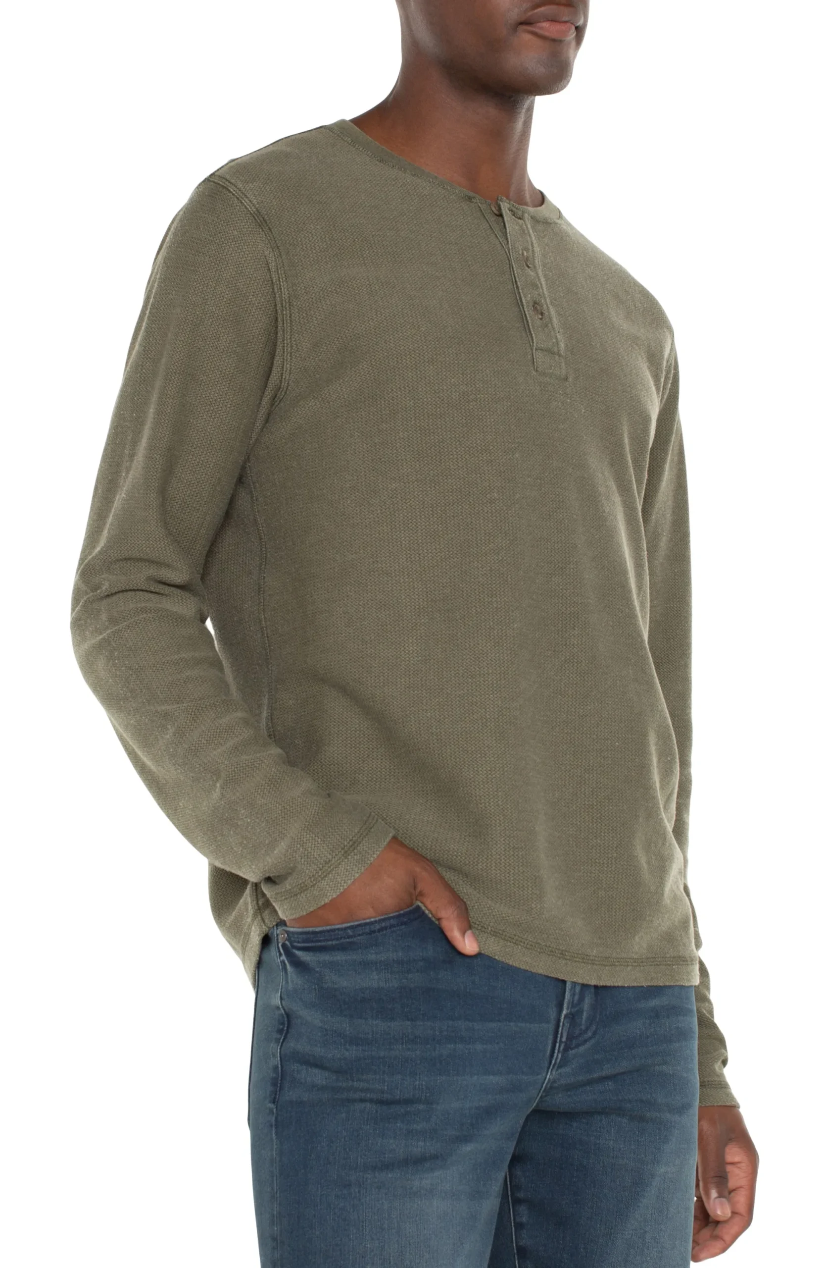 Shirts-Liverpool Los Angeles LONG SLEEVE HENLEY Seaturtle
