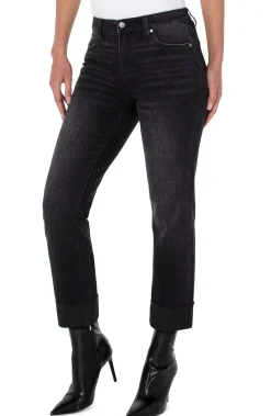 Jeans-Liverpool Los Angeles MARLEY GIRLFRIEND WITH RAW CUT CUFF ECO Herington