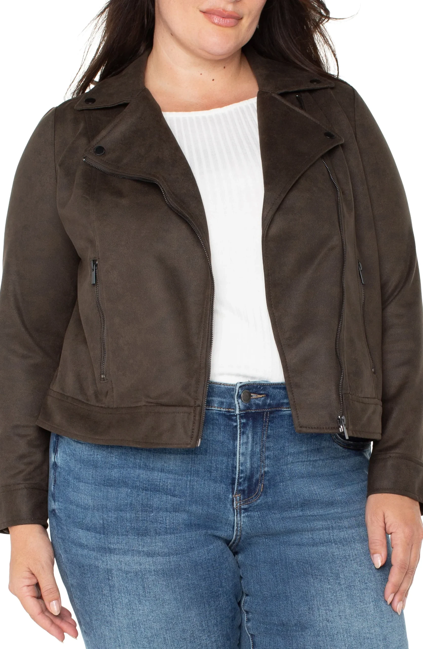 Jackets-Liverpool Los Angeles MOTO JACKET Blackolive