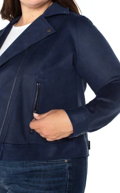 Jackets-Liverpool Los Angeles MOTO JACKET Mysticnavy