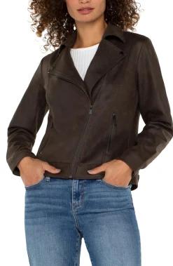 Jackets-Liverpool Los Angeles MOTO JACKET Blackolive