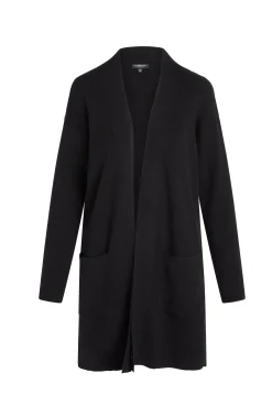 Sweaters-Liverpool Los Angeles OPEN FRONT CARDIGAN SWEATER Black