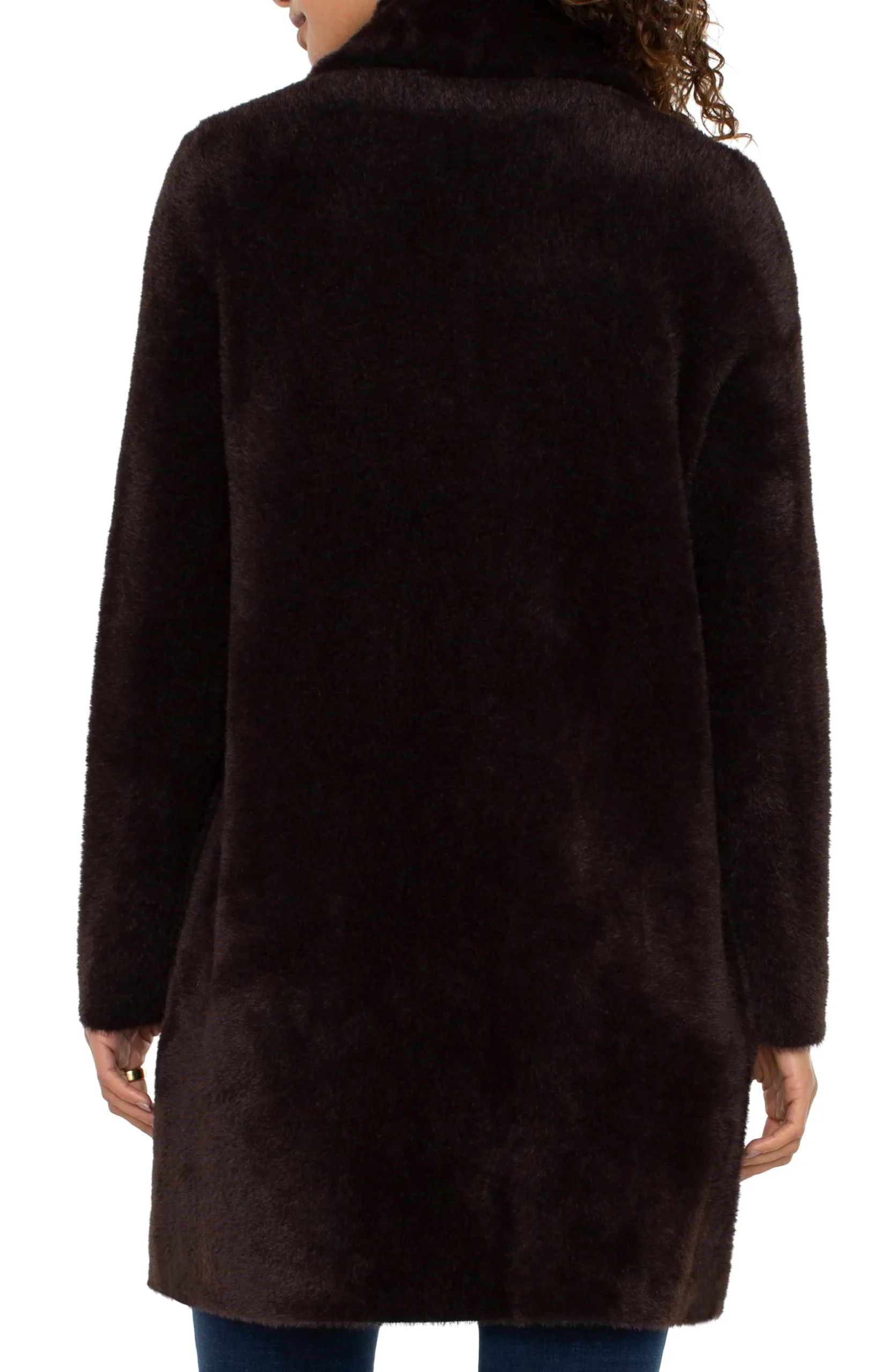 Coatigans-Liverpool Los Angeles OPEN FRONT COATIGAN SWEATER Mink