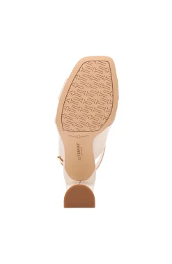Heels-Liverpool Los Angeles PARAMOUNT CROSS STRAP HEEL Ecru