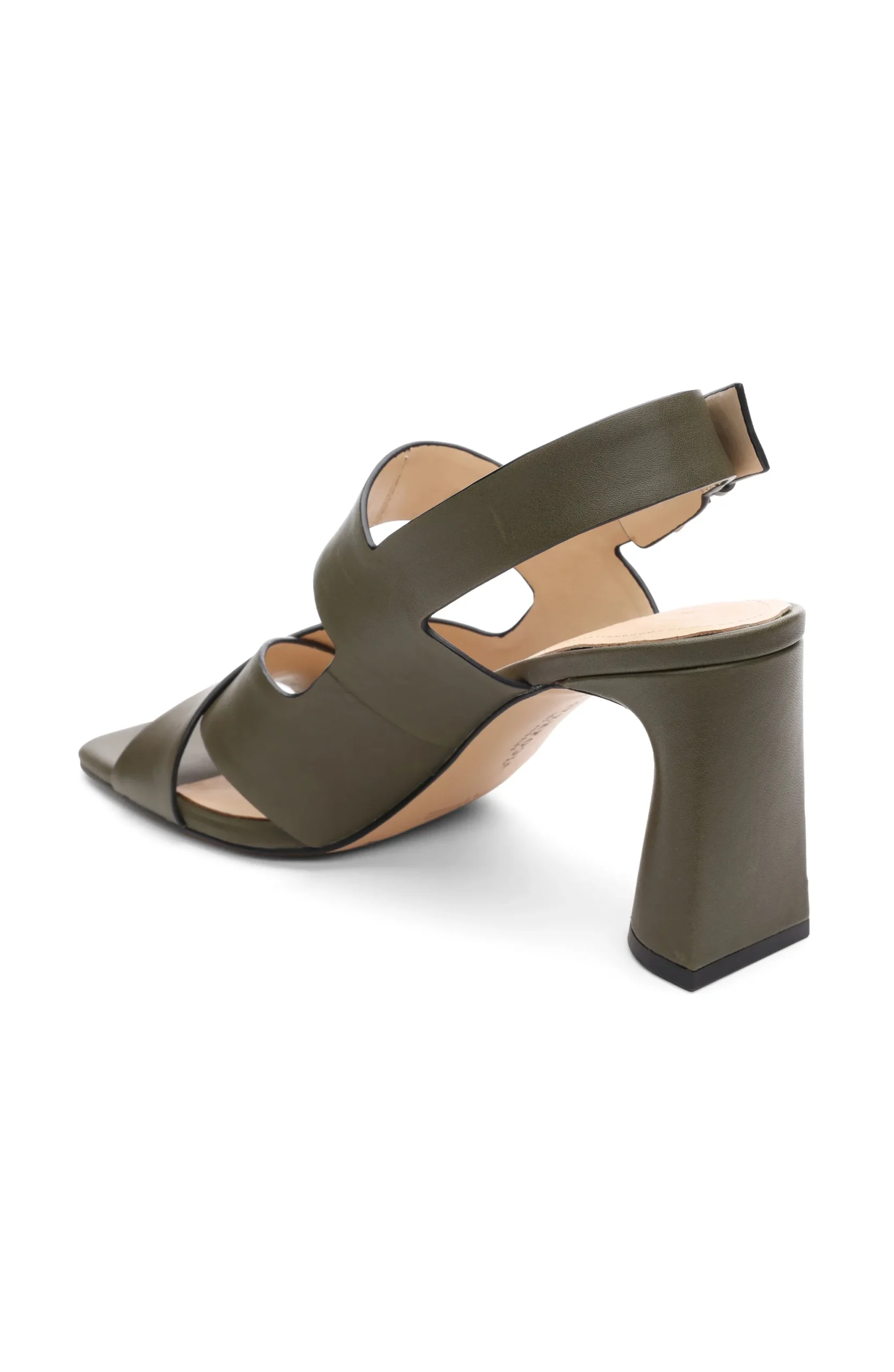 Heels-Liverpool Los Angeles PARAMOUNT CROSS STRAP HEEL Olive