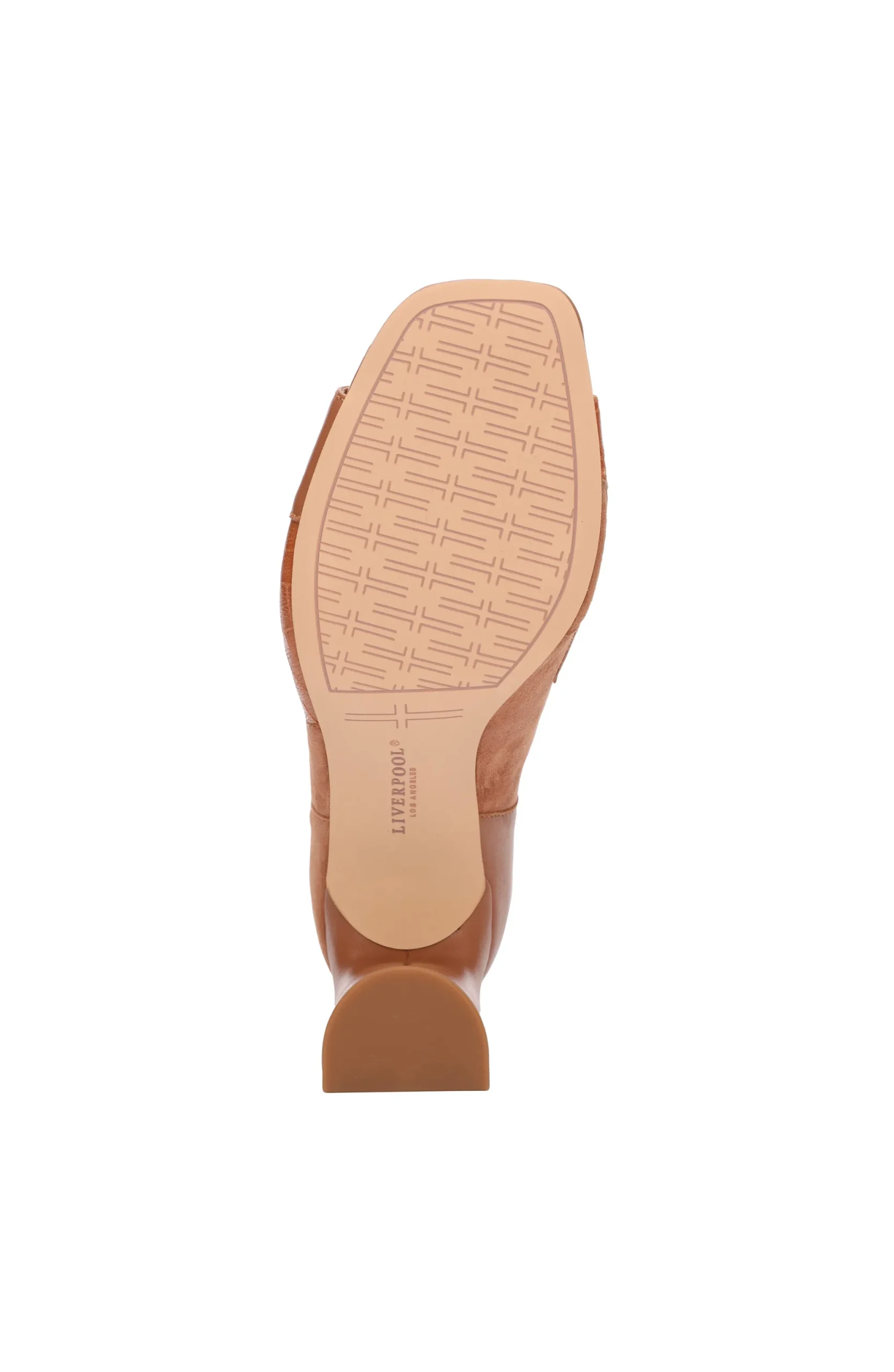 Boots-Liverpool Los Angeles PARK BOOTIE MULTI LEATHER PATCHWORK OPEN TOE Luggage