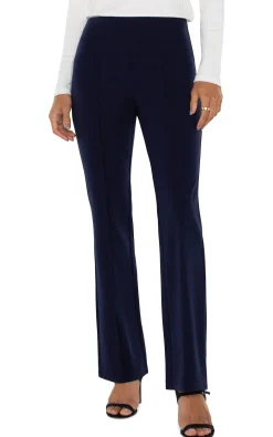 Knit Pull-On|Pants-Liverpool Los Angeles PEARL FULL LENGTH FLARE Cadetblue