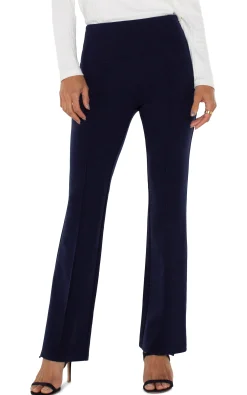 Knit Pull-On|Pants-Liverpool Los Angeles PEARL FULL LENGTH FLARE Cadetblue