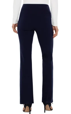 Knit Pull-On|Pants-Liverpool Los Angeles PEARL FULL LENGTH FLARE Cadetblue