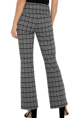 Pants|Bootcut & Flares-Liverpool Los Angeles PEARL FULL LENGTH FLARE Blackgreyplaid