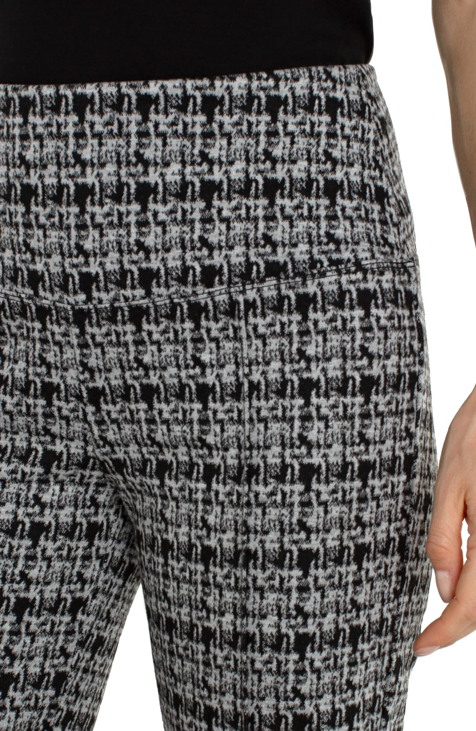 Pants|Bootcut & Flares-Liverpool Los Angeles PEARL FULL LENGTH FLARE Blackgreyplaid