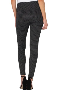 Pants|Knit Pull-On-Liverpool Los Angeles PEARL PULL-ON LEGGING Blackwhiteminigrid