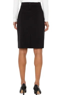 Skirts|Skirts-Liverpool Los Angeles PENCIL SKIRT Black