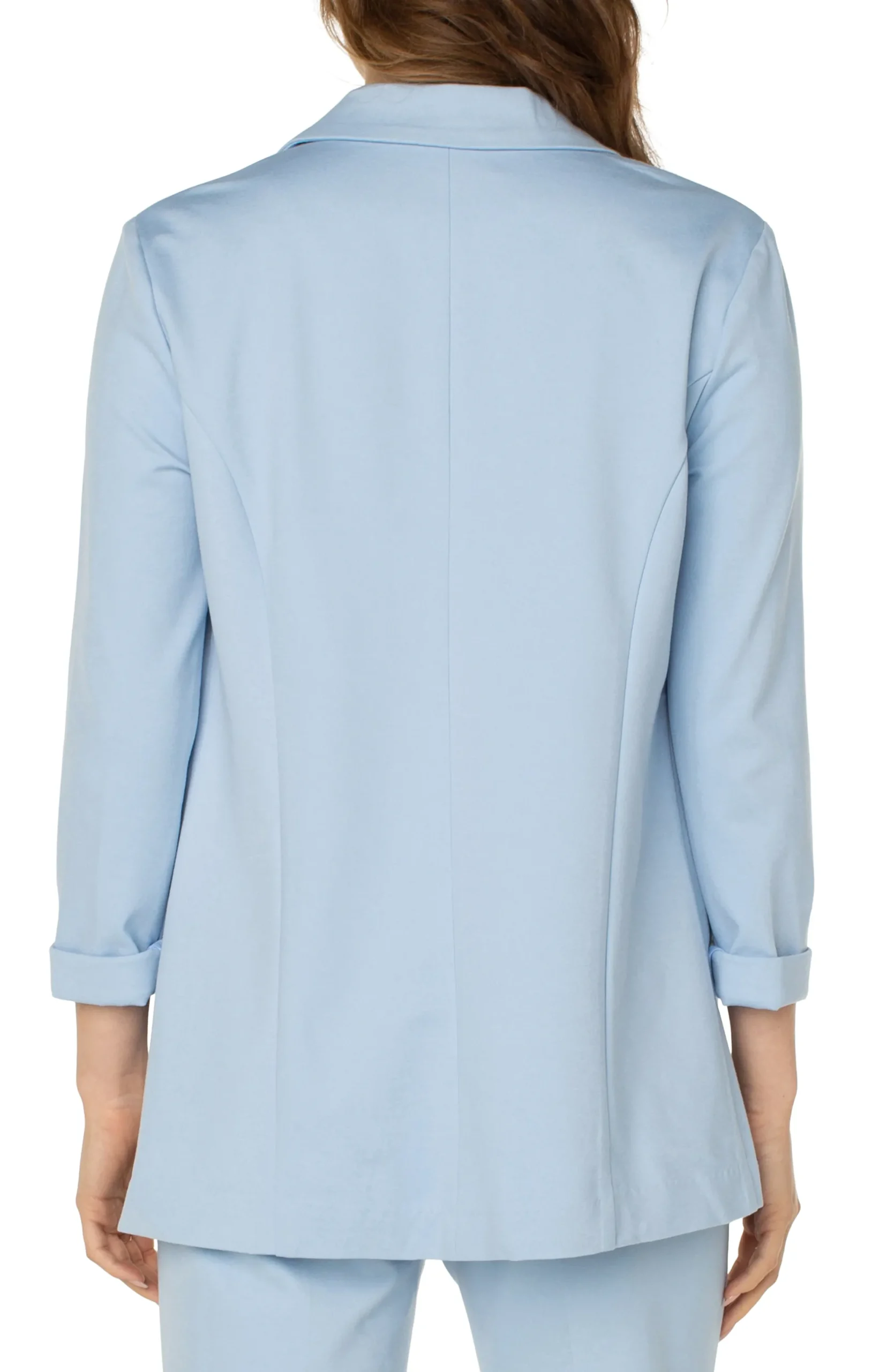 Jackets-Liverpool Los Angeles PETITE BOYFRIEND BLAZER WITH PRINCESS DARTS Mistyblue