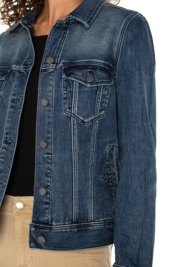 Jackets-Liverpool Los Angeles PETITE CLASSIC JEAN JACKET Ponderay