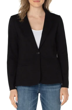 Jackets-Liverpool Los Angeles PETITE FITTED BLAZER Black