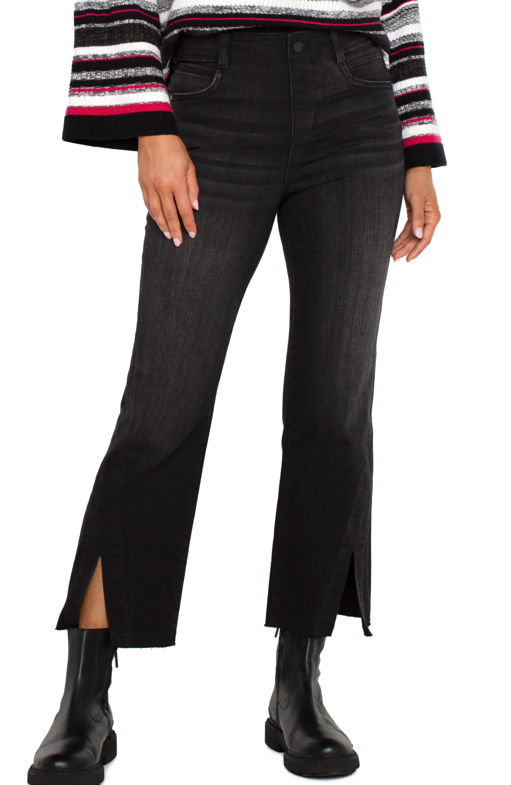 Jeans-Liverpool Los Angeles PETITE GIA GLIDER® CROP FLARE TWISTED SEAM Lostcreek