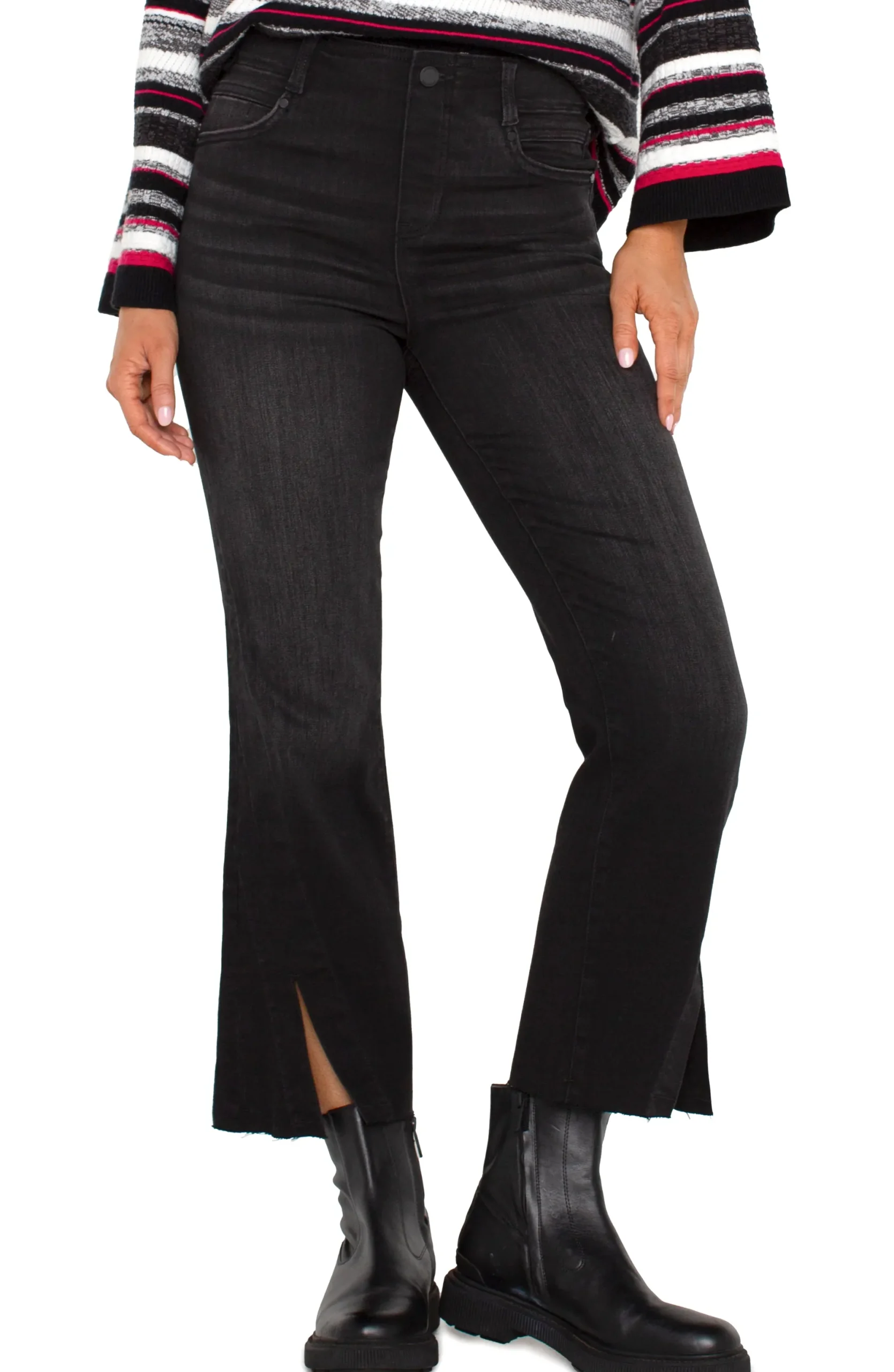 Jeans-Liverpool Los Angeles PETITE GIA GLIDER® CROP FLARE TWISTED SEAM Lostcreek