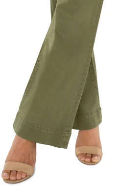 Jeans-Liverpool Los Angeles PETITE HANNAH FLARE WITH WIDE HEM Spanisholive