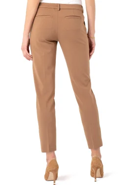 Pants-Liverpool Los Angeles PETITE KELSEY KNIT TROUSER SUPER STRETCH Maple
