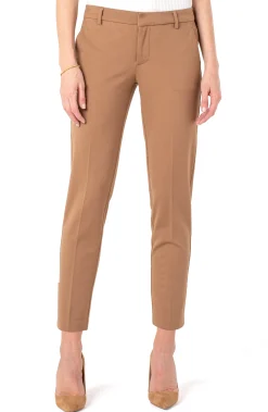 Pants-Liverpool Los Angeles PETITE KELSEY KNIT TROUSER SUPER STRETCH Maple