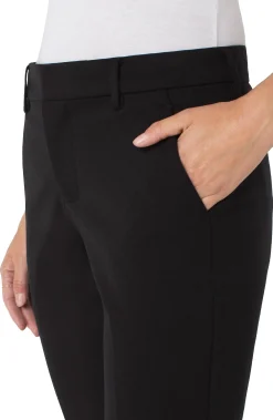 Pants-Liverpool Los Angeles PETITE KELSEY TROUSER SUPER STRETCH Black