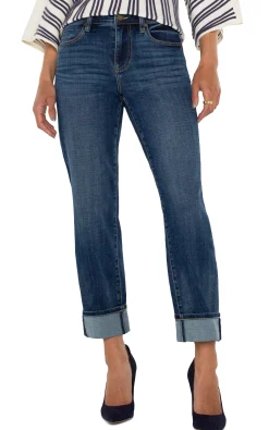 Jeans-Liverpool Los Angeles PETITE MARLEY GIRLFRIEND CUFFED Rushland