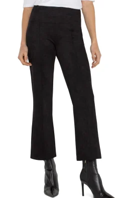 Pants-Liverpool Los Angeles PETITE PEARL CROP FLARE Black