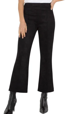Pants-Liverpool Los Angeles PETITE PEARL CROP FLARE Black