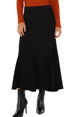Skirts|Skirts-Liverpool Los Angeles PULL ON MERMAID MAXI SKIRT Blackrinse