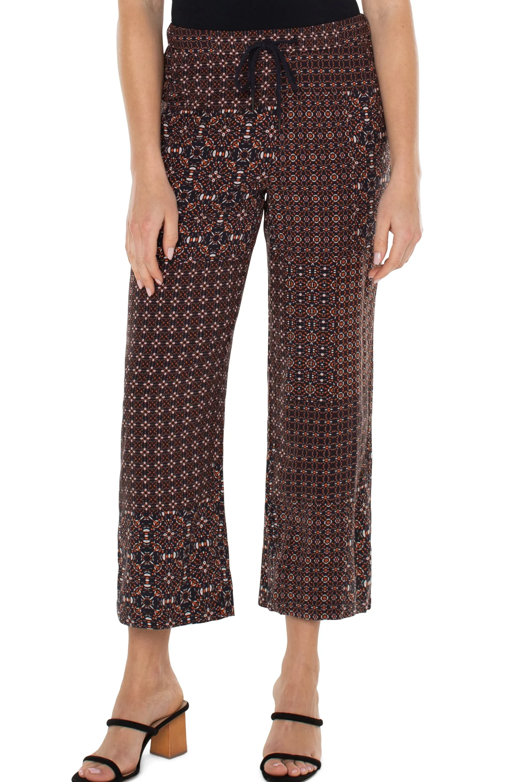 Knit Pull-On-Liverpool Los Angeles PULL ON WIDE LEG CROP TROUSER Patchworkgeoditsy