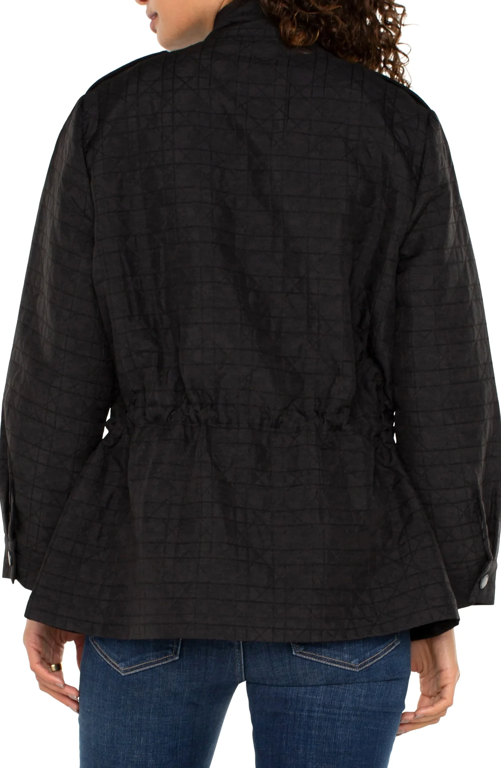 Jackets-Liverpool Los Angeles QUILTED UTILITY JACKET Black